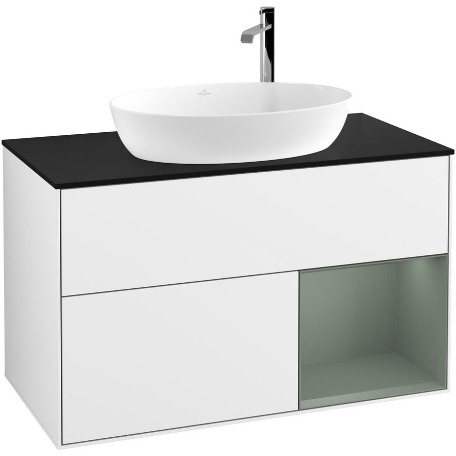 Wastafelonderkast Finion 1000x603x501mm G.White.L F902GMGF