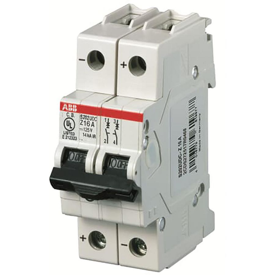 Installatieautomaat UL489 60VDC 4A 2-polig Z-karakteristiek
