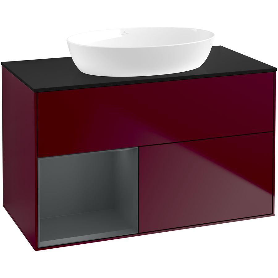 Wastafelonderkast Finion 1000x603x501mm Peony Matt Lacquer GA12HGHB