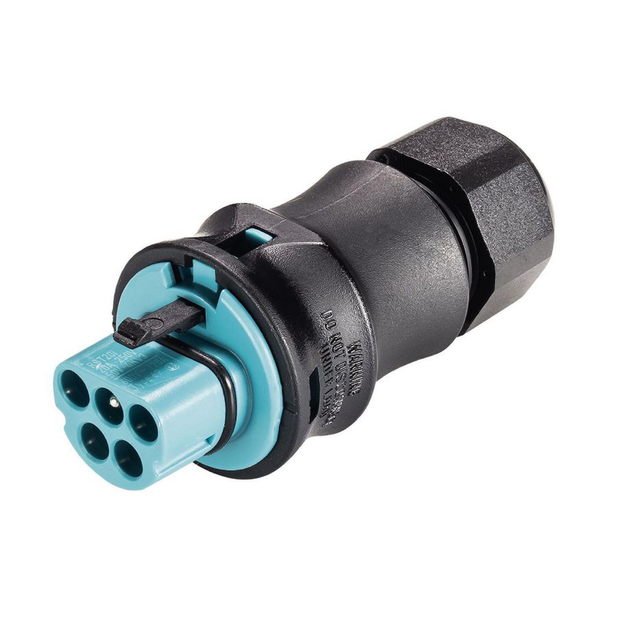 Kabelsteker RST20I5 male turquoise 6-10mm VVE=100