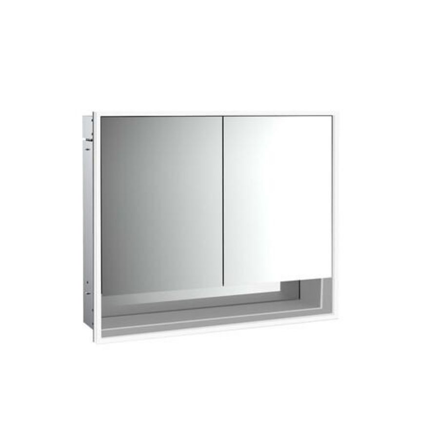 Spiegelkast Loft Bvak inbouw 800mm 2 deur