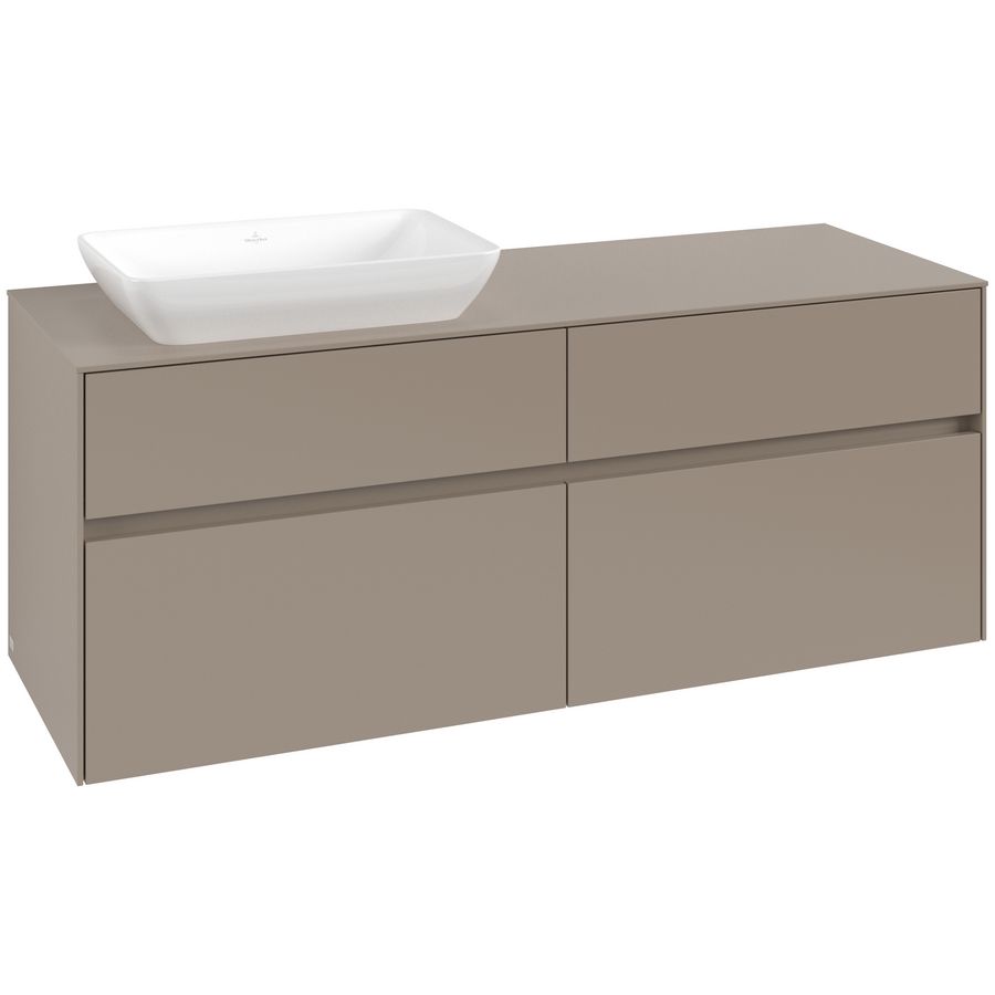 Wastafelonderkast Collaro 1400x548x500mm Taupe C117B0VM