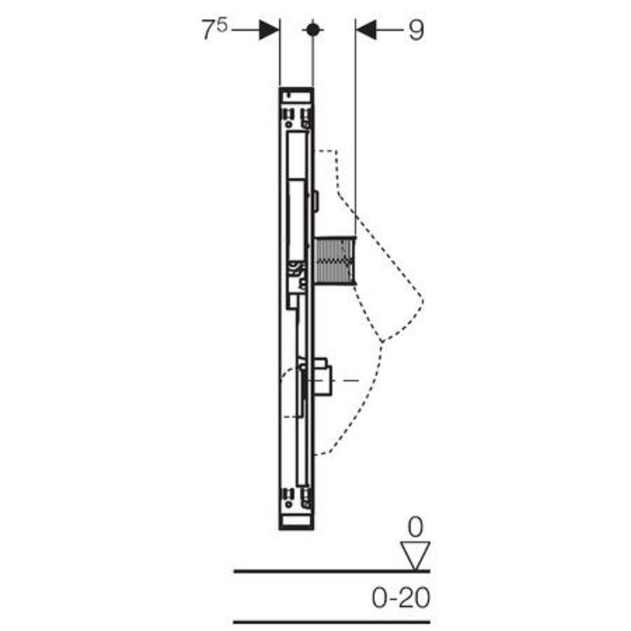 GIS UR universeel H114-132cm sturing verborgen