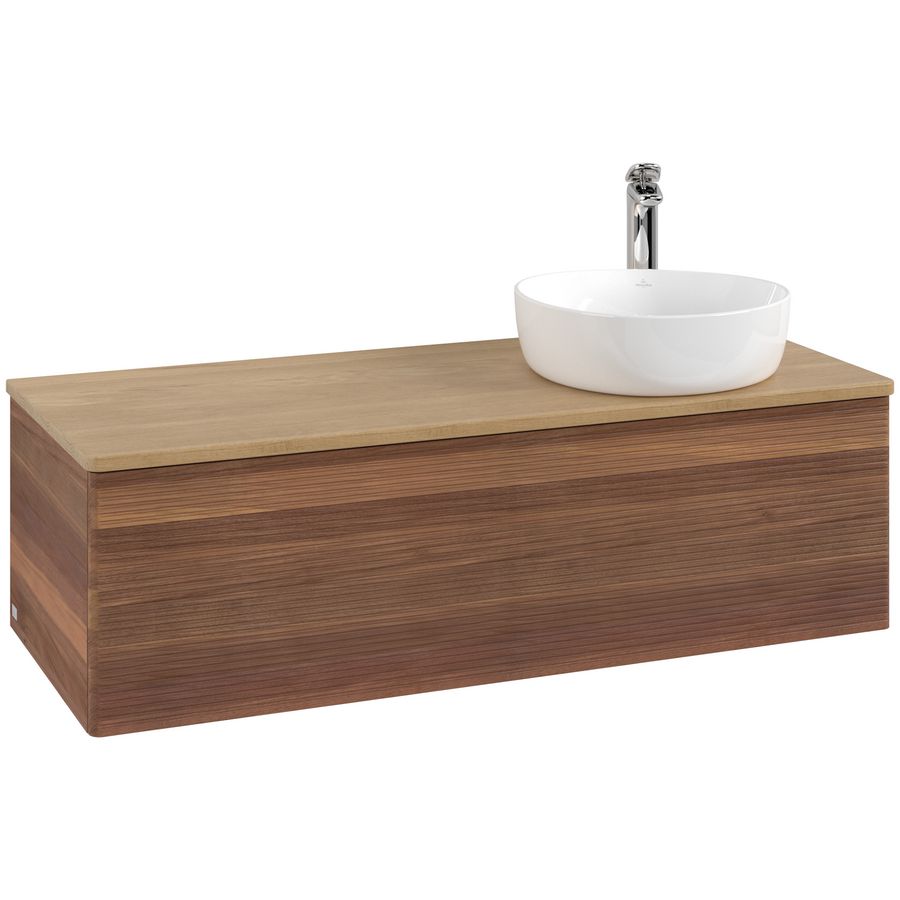 Wastafelonderkast Antao 1200x360x500mm Warm Walnut L34151HM