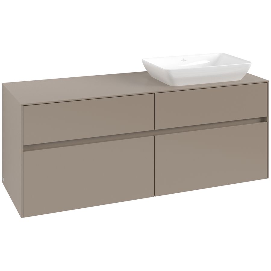 Wastafelonderkast Collaro 1400x548x500mm Taupe C11800VM