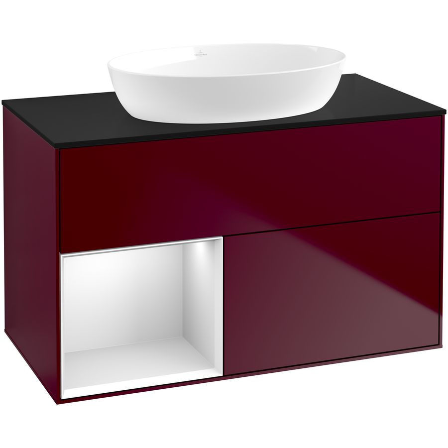 Wastafelonderkast Finion 1000x603x501mm Peony Matt Lacquer GA12MTHB