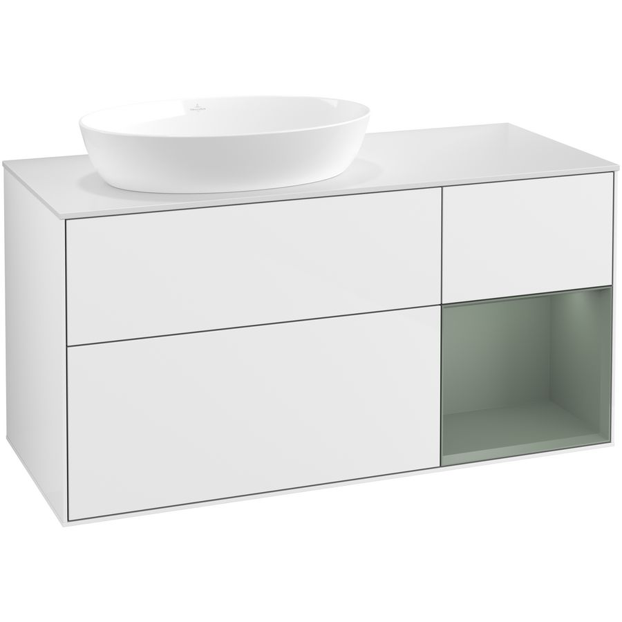 Wastafelonderkast Finion 1200x603x501mm G.White.L GA51GMGF