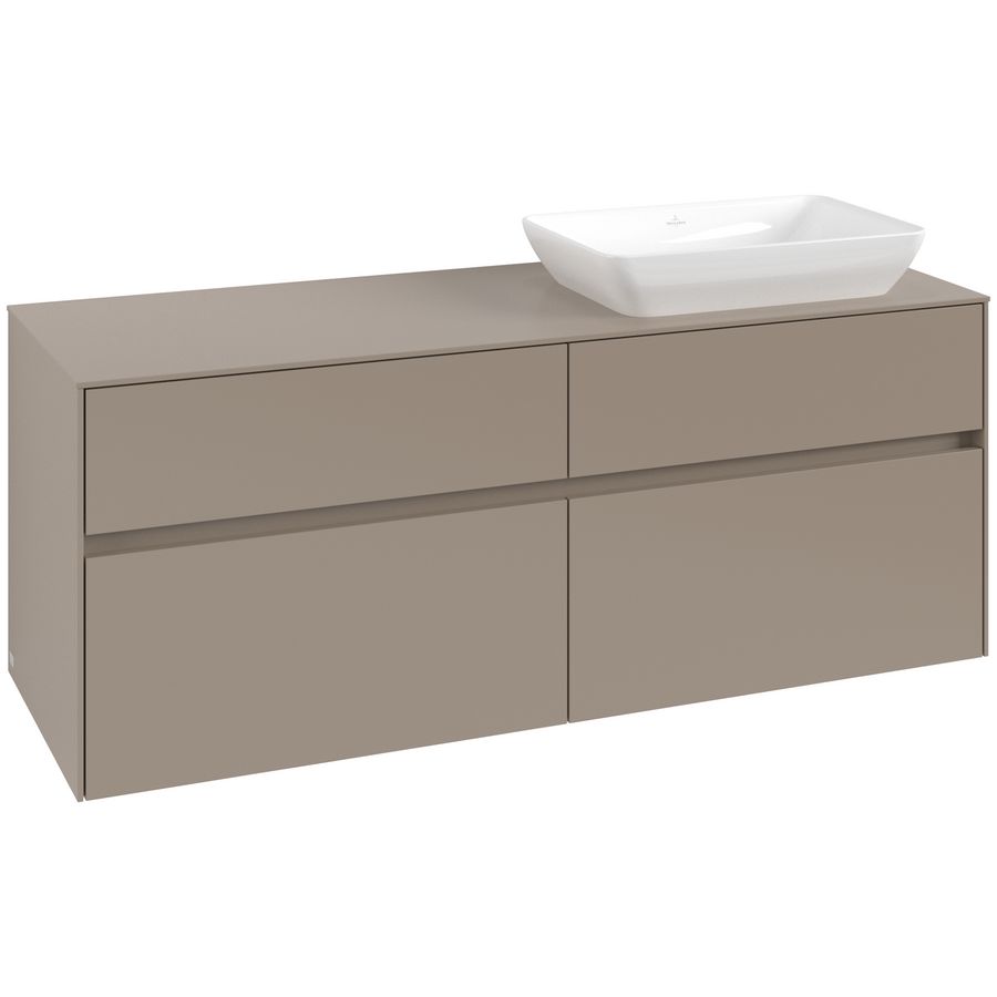 Wastafelonderkast Collaro 1400x548x500mm Taupe C118B0VM