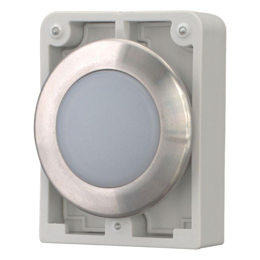 Signaallamp 30mm RVS vlak wit