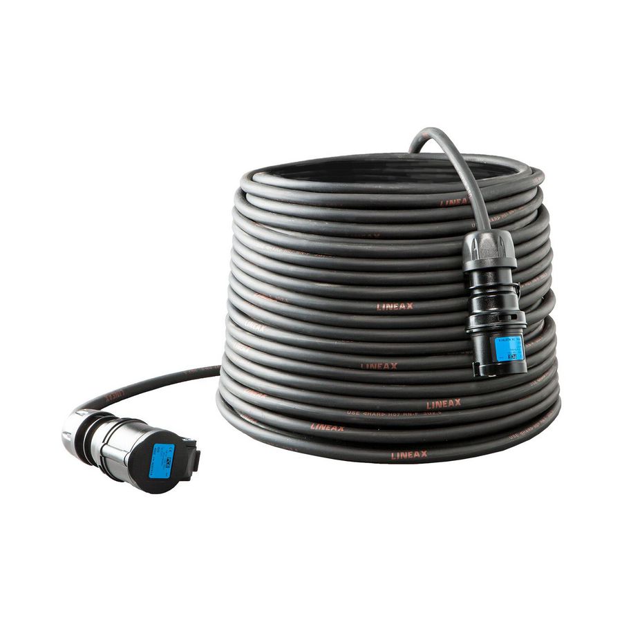 Verlengkabel 10mtr. H07RN-F 3G1,5 CEE 16/3/230 zwart