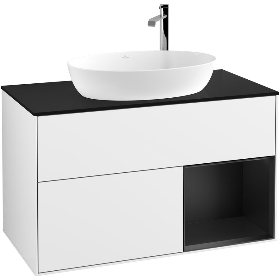 Wastafelonderkast Finion 1000x603x501mm G.White.L F902PDGF