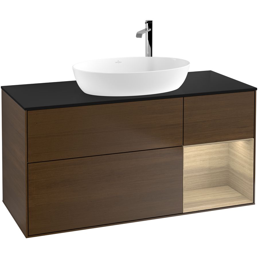 Wastafelonderkast Finion 1200x603x501mm W.Veneer G952PCGN
