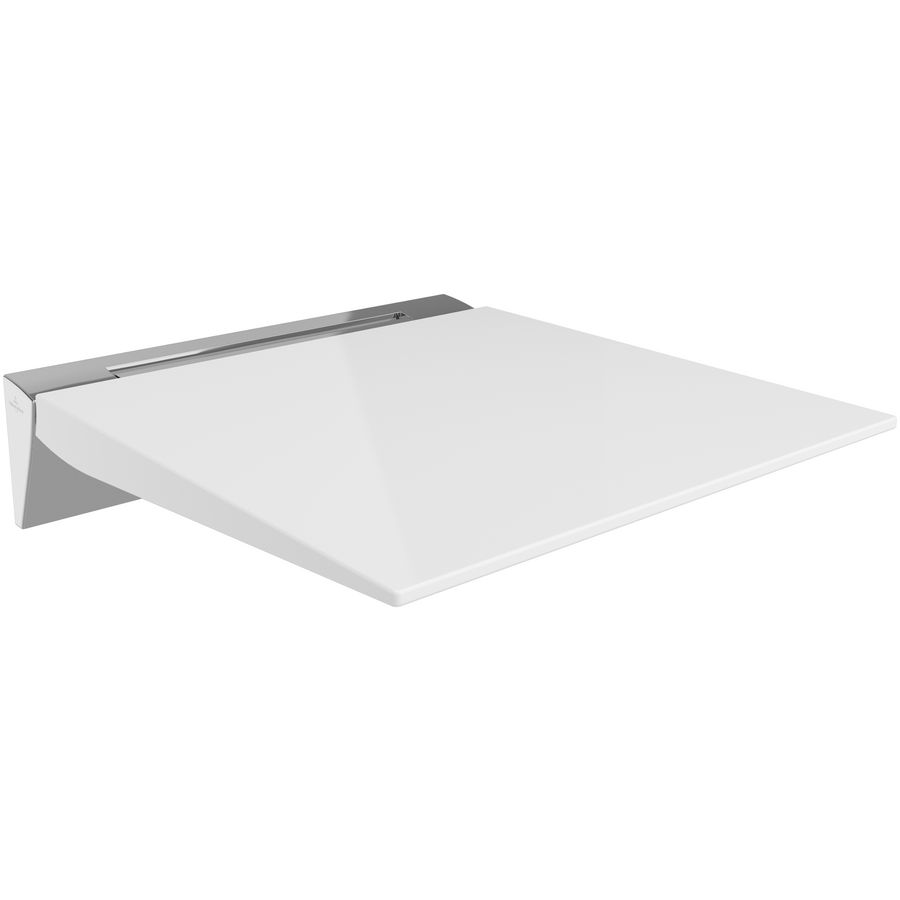 Opklapbare douchezitting ViCare 355x370mm alu. wit