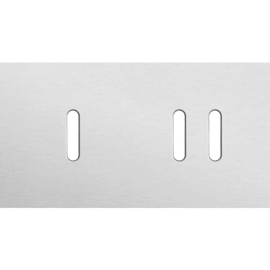 Tweevoudige afdekpl. horizontaal 71mm centerafstand een enke