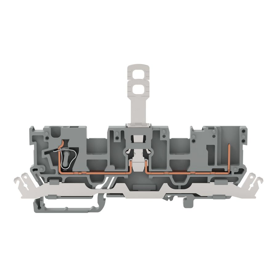1-draads/1-pins scheidingsbasisklem afschermingsrail VVE=50