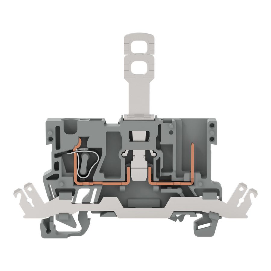 1-draads/1-pins scheidingsbasisklem afschermingsrail VVE=50