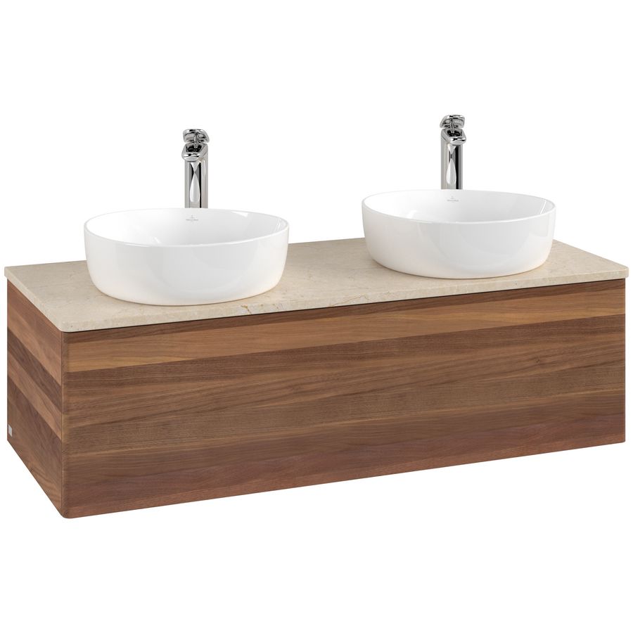 Wastafelonderkast Antao 1200x360x500mm Warm Walnut L35053HM