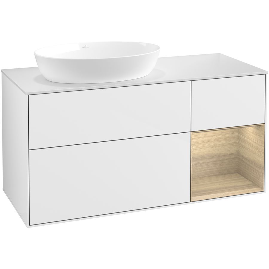 Wastafelonderkast Finion 1200x603x501mm G.White.L GA51PCGF