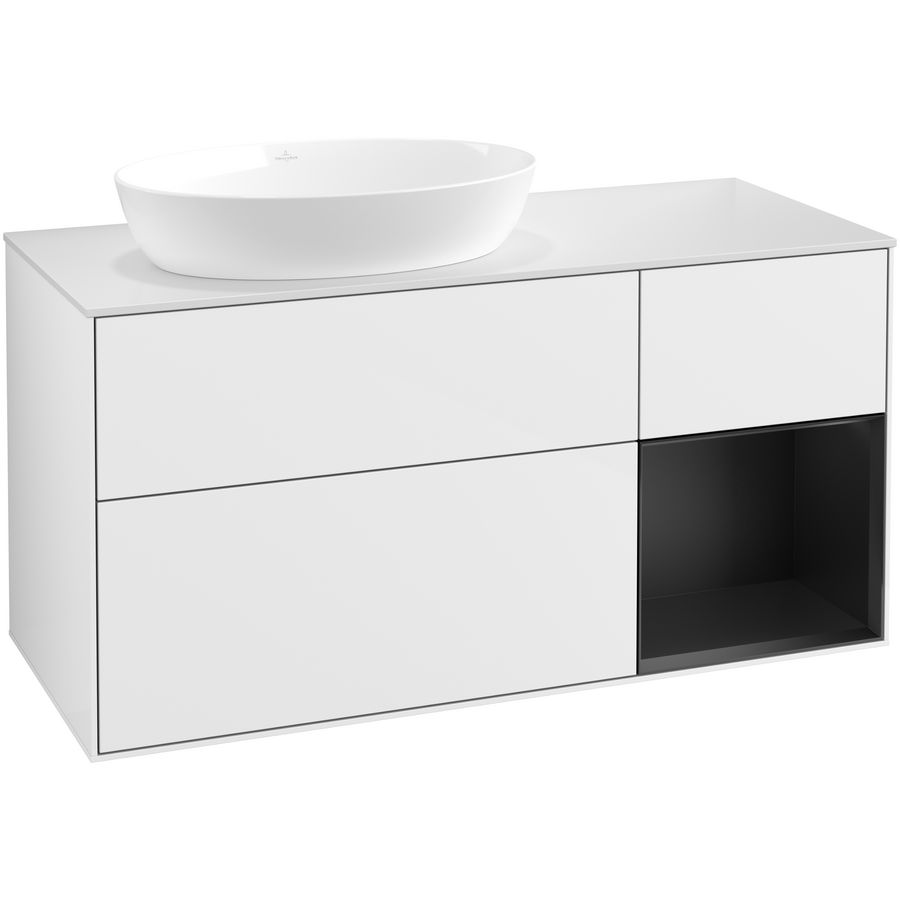 Wastafelonderkast Finion 1200x603x501mm G.White.L GA51PDGF