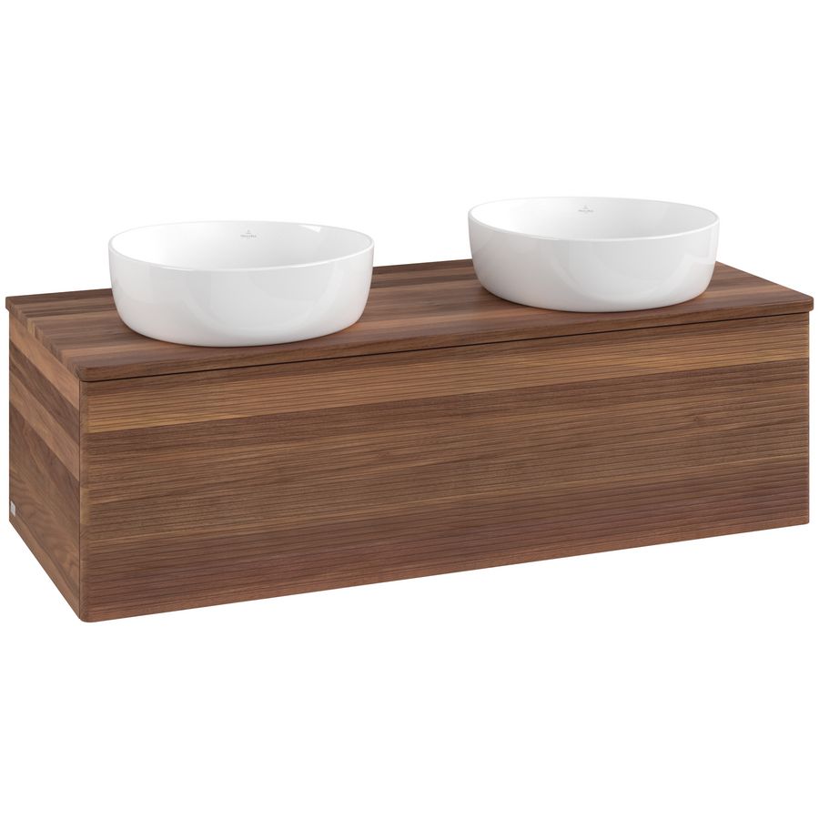 Wastafelonderkast Antao 1200x360x500mm Warm Walnut L35112HM