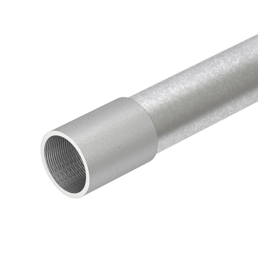 Lengte a 3m. buis draadeind M32 staal verzinkt VVE=7