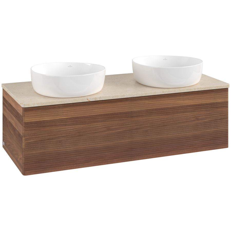 Wastafelonderkast Antao 1200x360x500mm Warm Walnut L35113HM