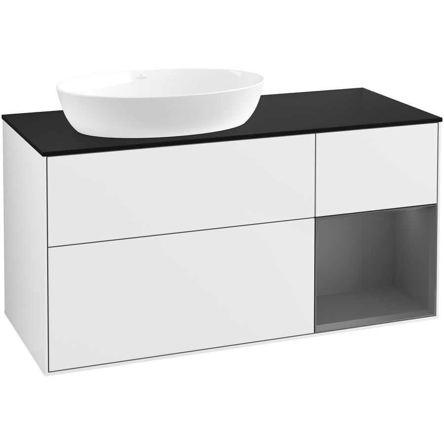 Wastafelonderkast Finion 1200x603x501mm G.White.L GA52GKGF