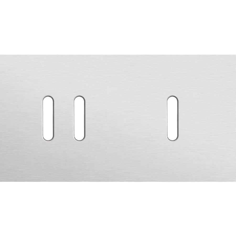 Tweevoudige afdekpl. horizontaal 71mm centerafstand een twee