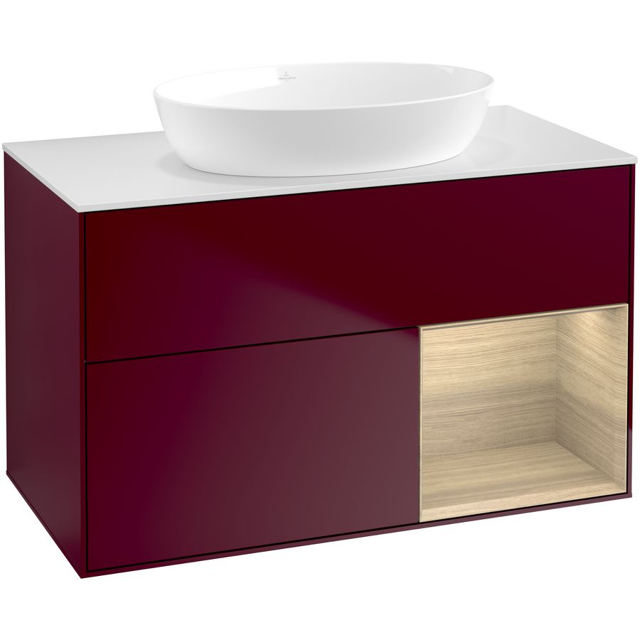Wastafelonderkast Finion 1000x603x501mm Peony Matt Lacquer GA21PCHB