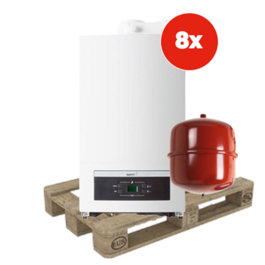 KPW pallet 8st. CV-ketel ProLine NxT HRC24 / CW3 + aansluitpakket 18L