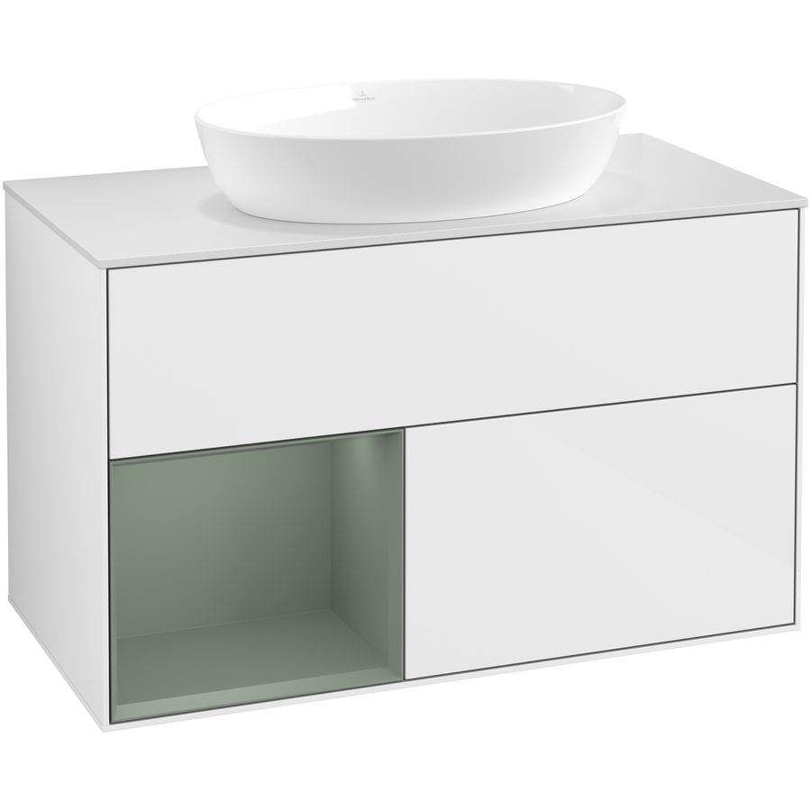 Wastafelonderkast Finion 1000x603x501mm G.White.L FA11GMGF