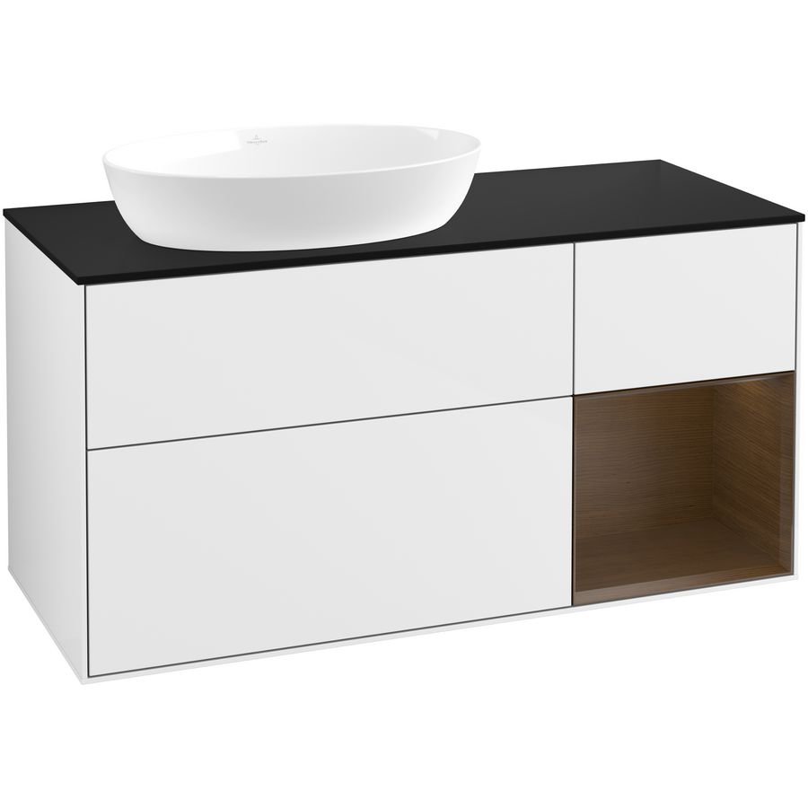 Wastafelonderkast Finion 1200x603x501mm G.White.L GA52GNGF