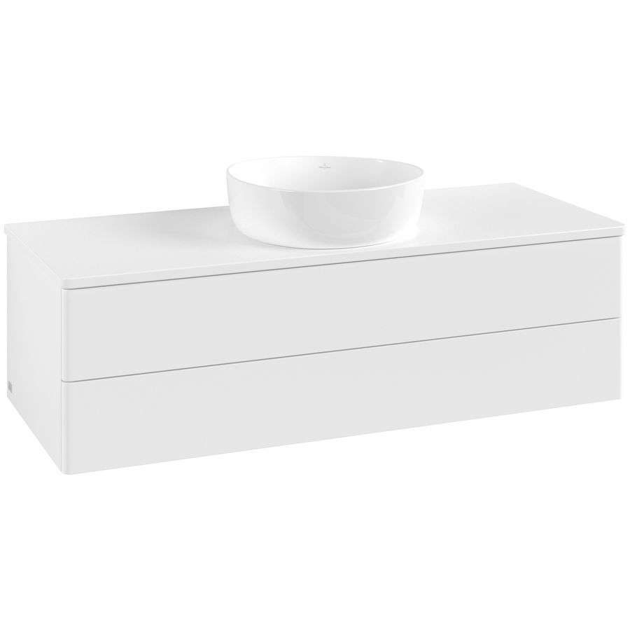 Wastafelonderkast Antao 1200x360x500mm White Matt Lacquer K21010MT