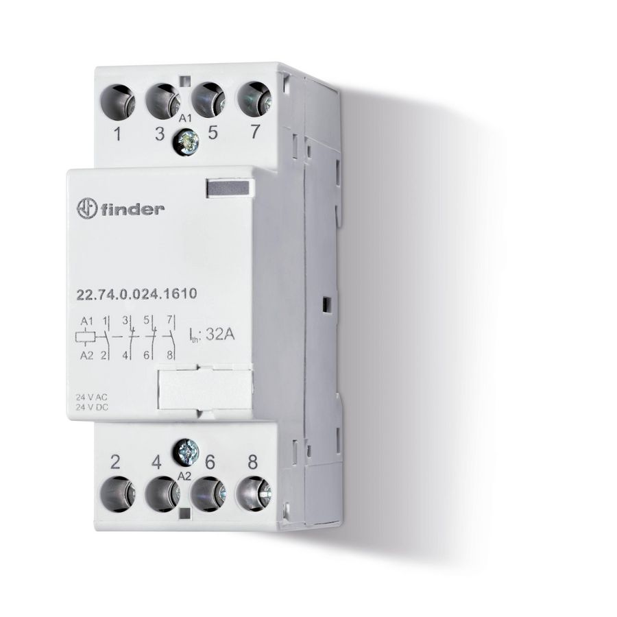 Magneetschakelaar 3M 1V 32A spoelspanning 24VUC