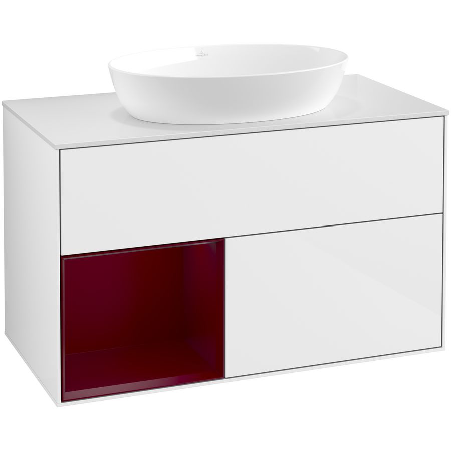 Wastafelonderkast Finion 1000x603x501mm G.White.L FA11HBGF