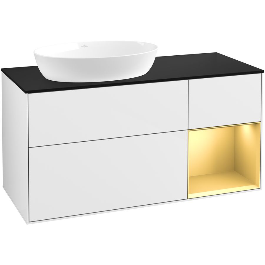 Wastafelonderkast Finion 1200x603x501mm G.White.L GA52HFGF