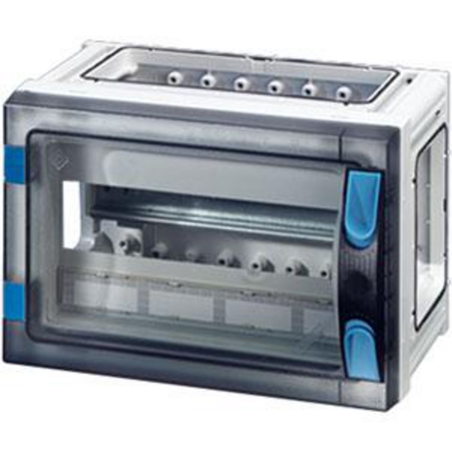 au. beh. 9 module BM1 wand Open Transparante deur +PE