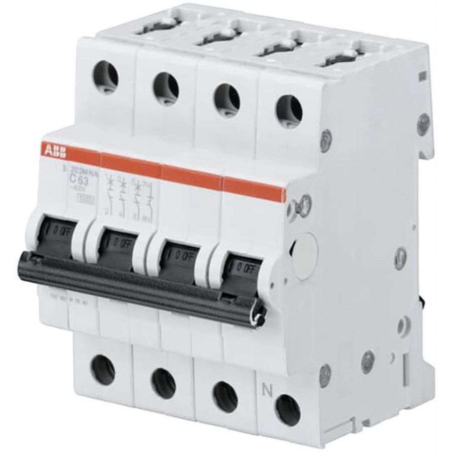 Installatieautomaat 10kA 3-polig + Nul B-karakteristiek 63A