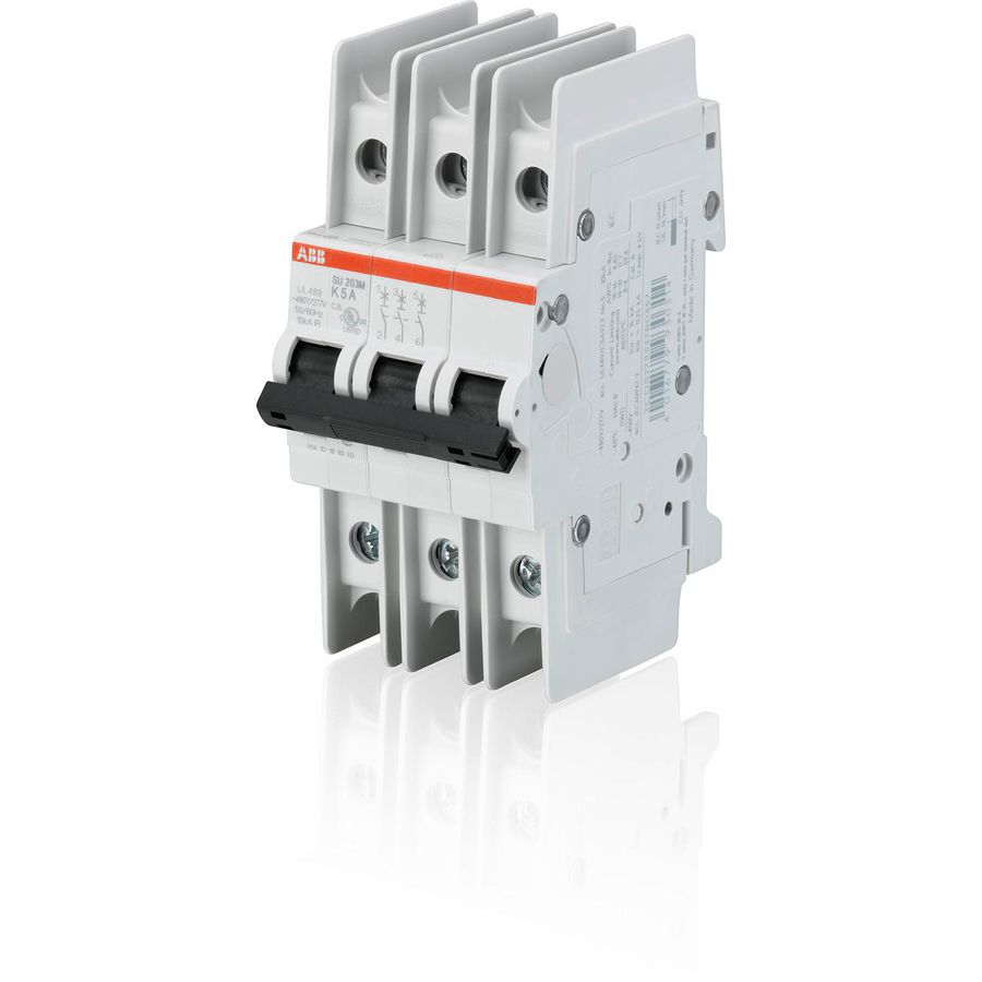 Installatieautomaat UL489 3-polig C-karakteristiek 10A 10kA 277VAC 96VDC