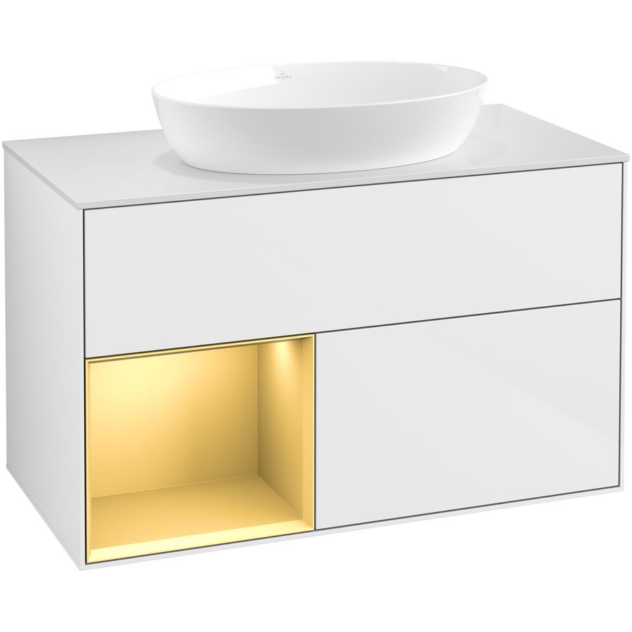 Wastafelonderkast Finion 1000x603x501mm G.White.L FA11HFGF