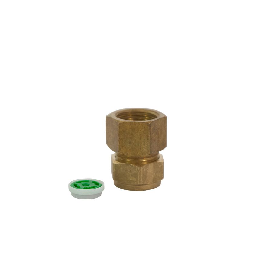 Waterdoseerventiel ProDos DWK 7l/min. messing 15mm klem x 1/2"bi.dr.