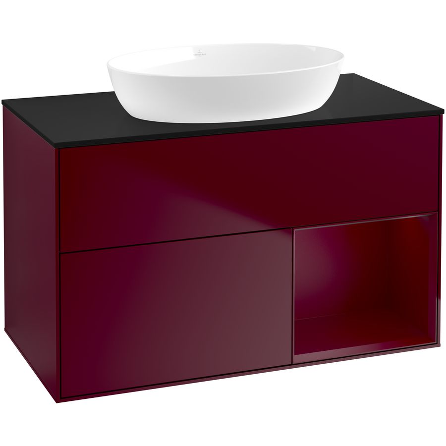 Wastafelonderkast Finion 1000x603x501mm Peony Matt Lacquer GA22HBHB