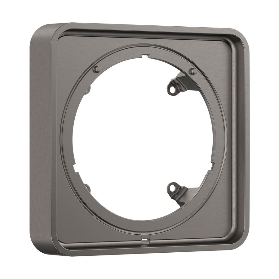 Kraanrozet AX ShowerSelect ID verlenging softsquare 22mm Brushed Black Chrome