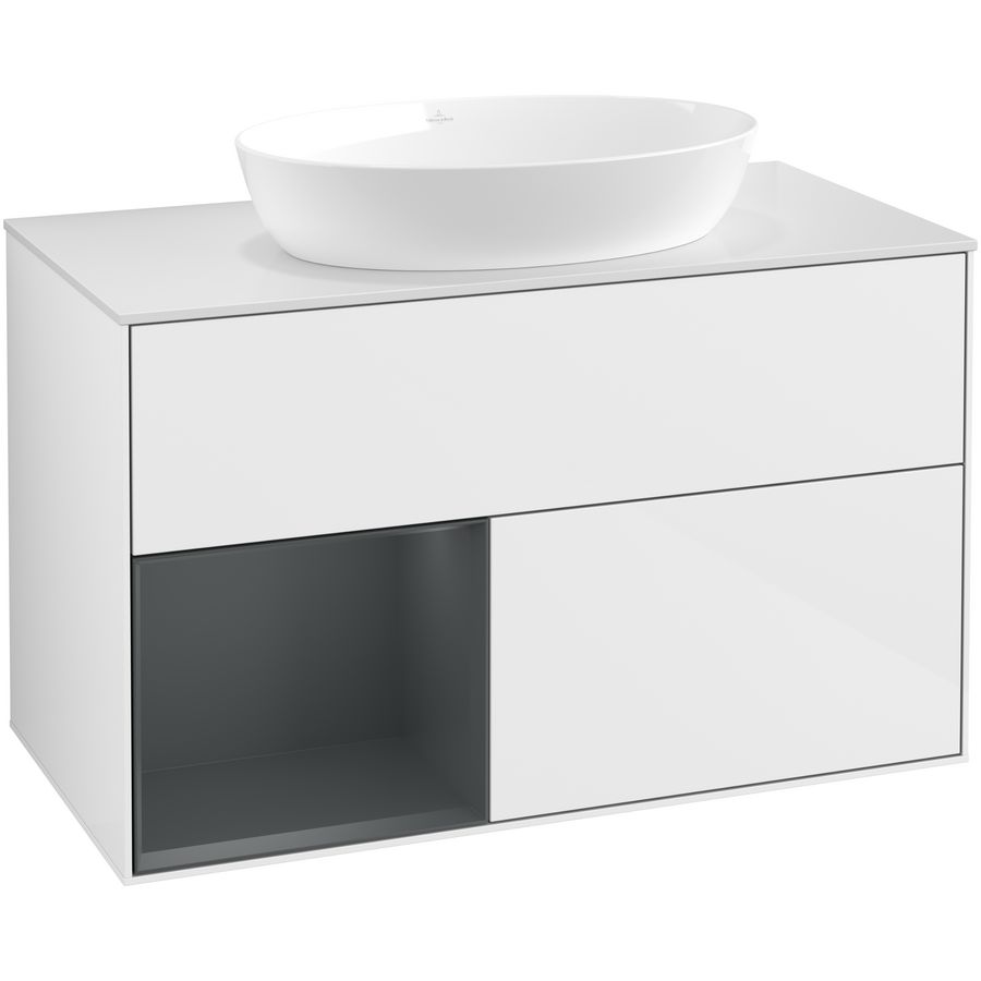 Wastafelonderkast Finion 1000x603x501mm G.White.L FA11HGGF
