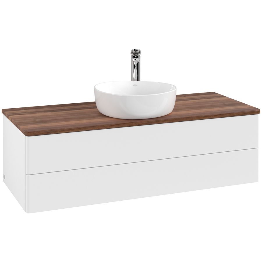 Wastafelonderkast Antao 1200x360x500mm White Matt Lacquer K21052MT