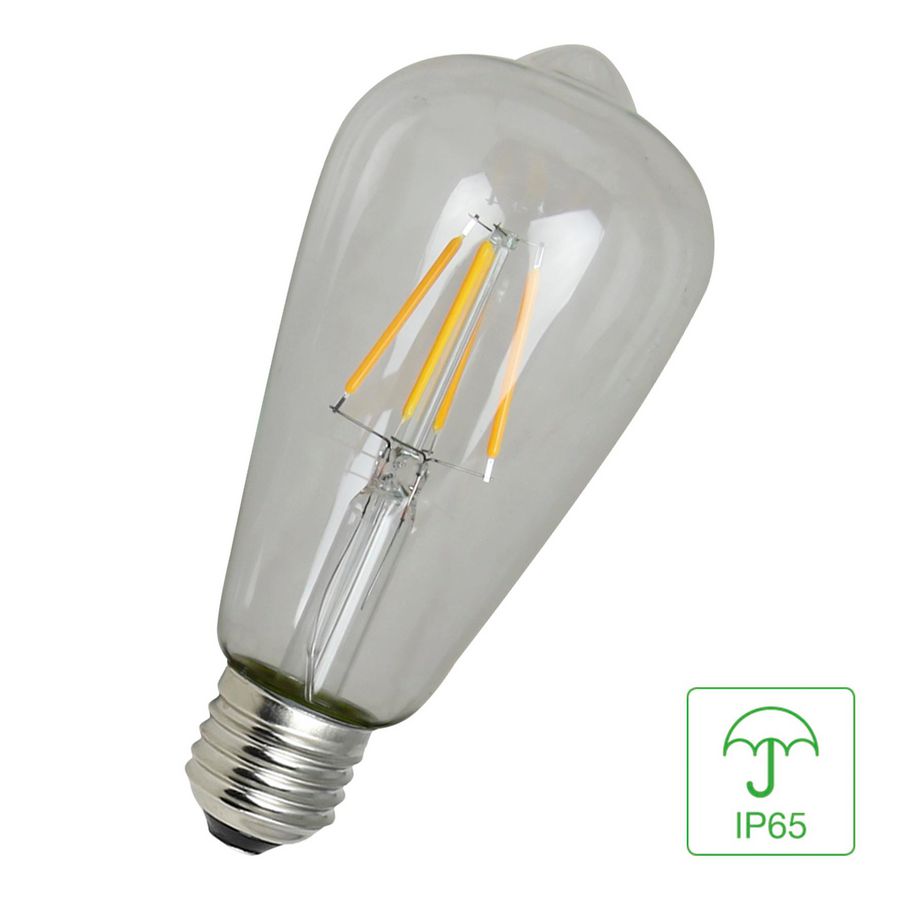 LED-lamp Outdoor IP65 FIL ST64 E27 4W (37W) 420lm 827 helder
