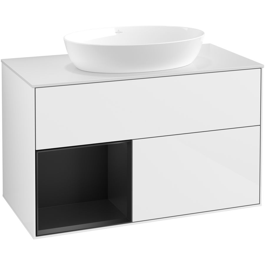 Wastafelonderkast Finion 1000x603x501mm G.White.L FA11PDGF