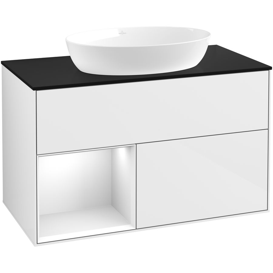 Wastafelonderkast Finion 1000x603x501mm G.White.L FA12GFGF