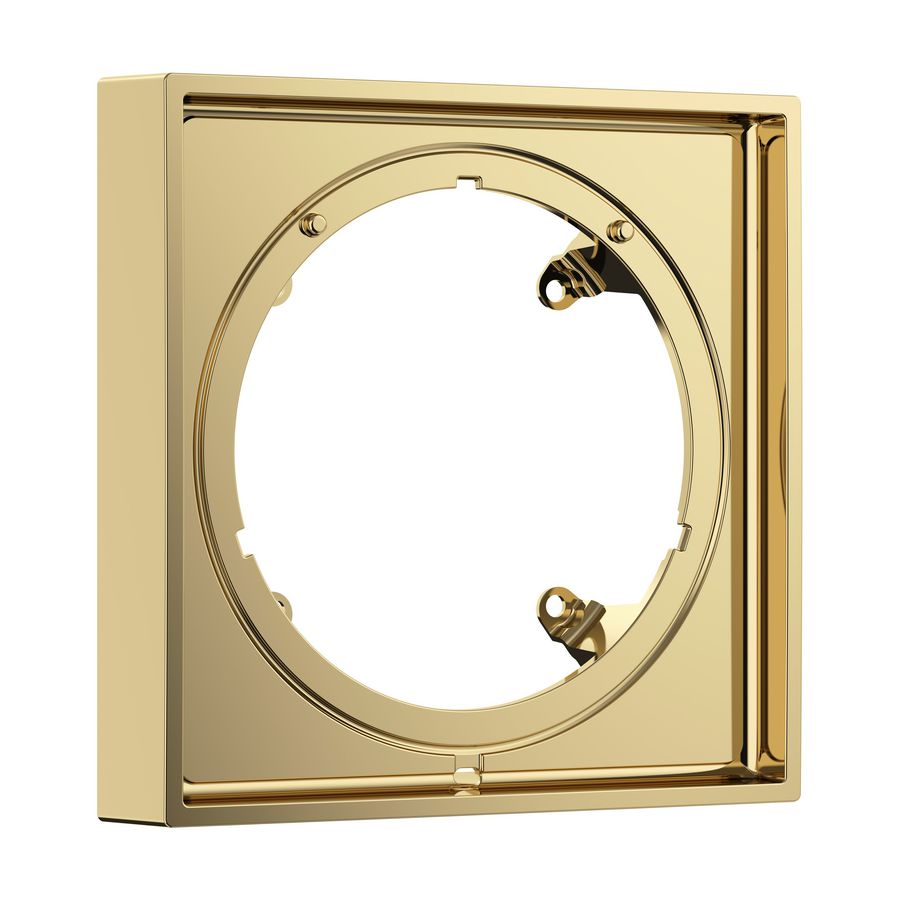 Kraanrozet AX ShowerSelect ID verlenging square 22mm Polished Gold Optic