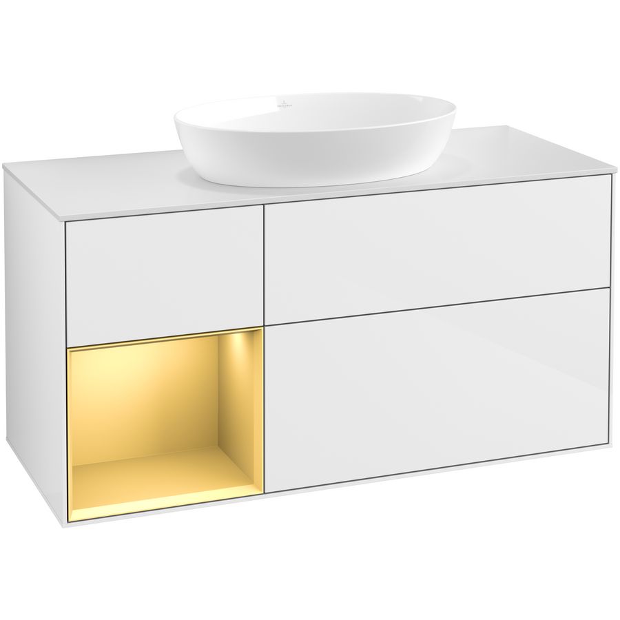 Wastafelonderkast Finion 1200x603x501mm G.White.L GA61HFGF